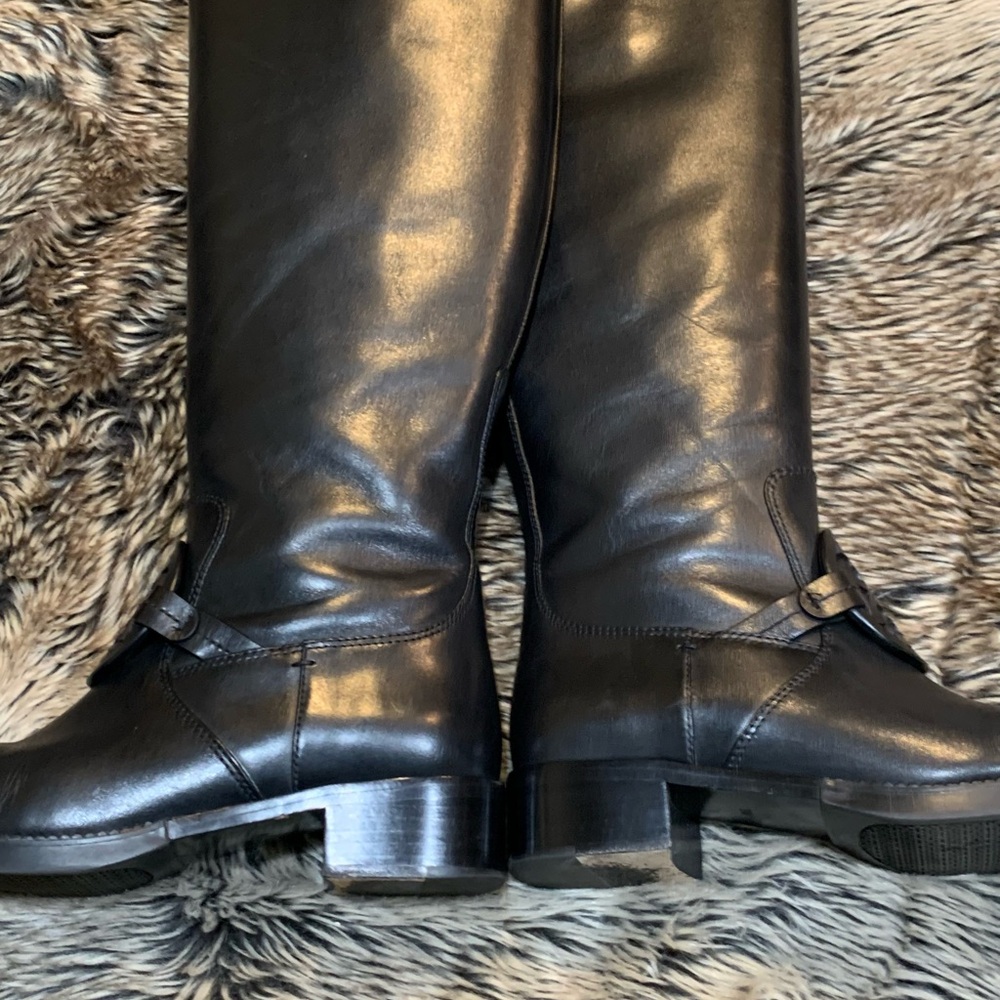 Tory Burch 7.5 Black Miller Pull On Boot Style 40372 Box & Dust Cover list $525 - Picture 5 of 13